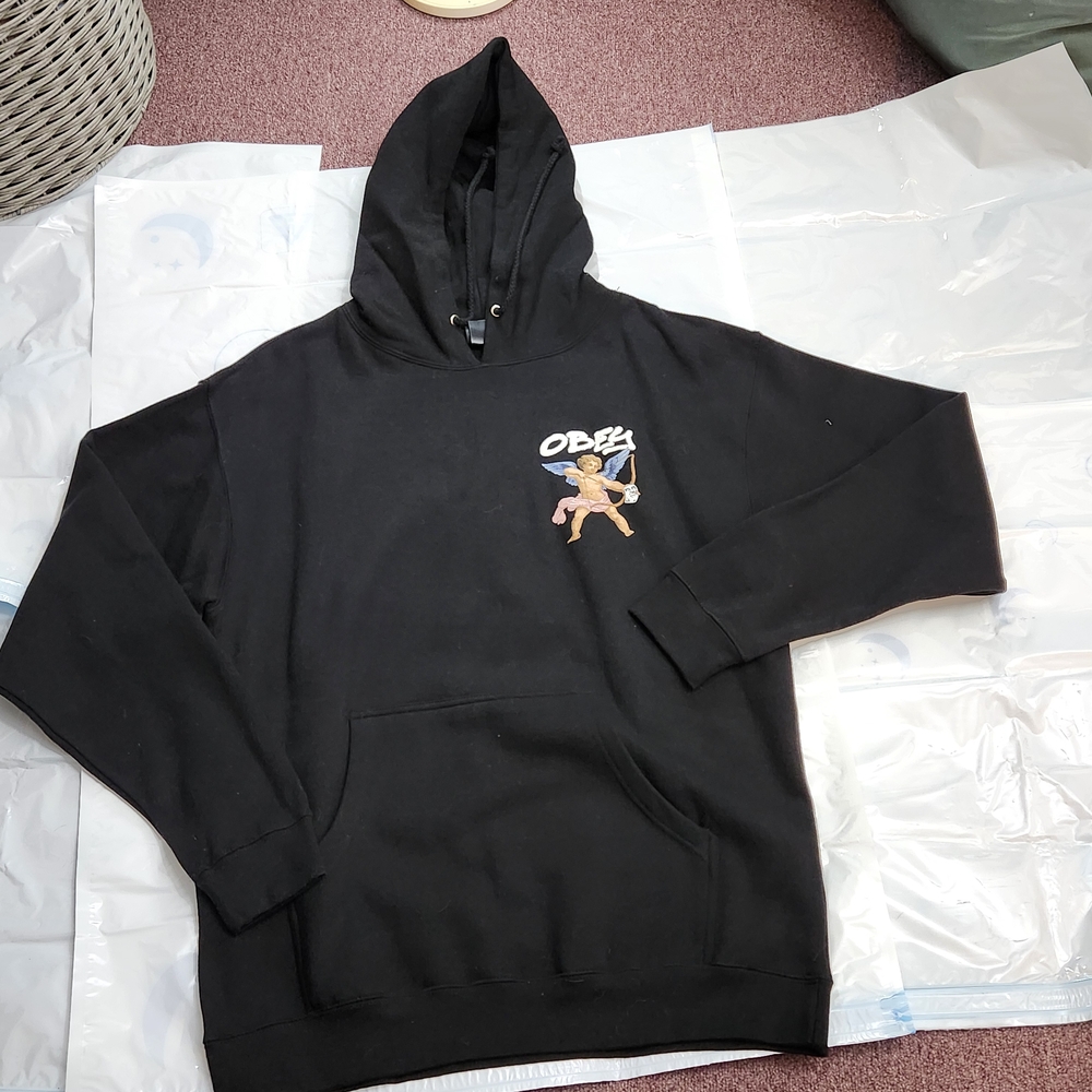 Obey Black Graphic Men's Sweater